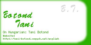 botond tani business card